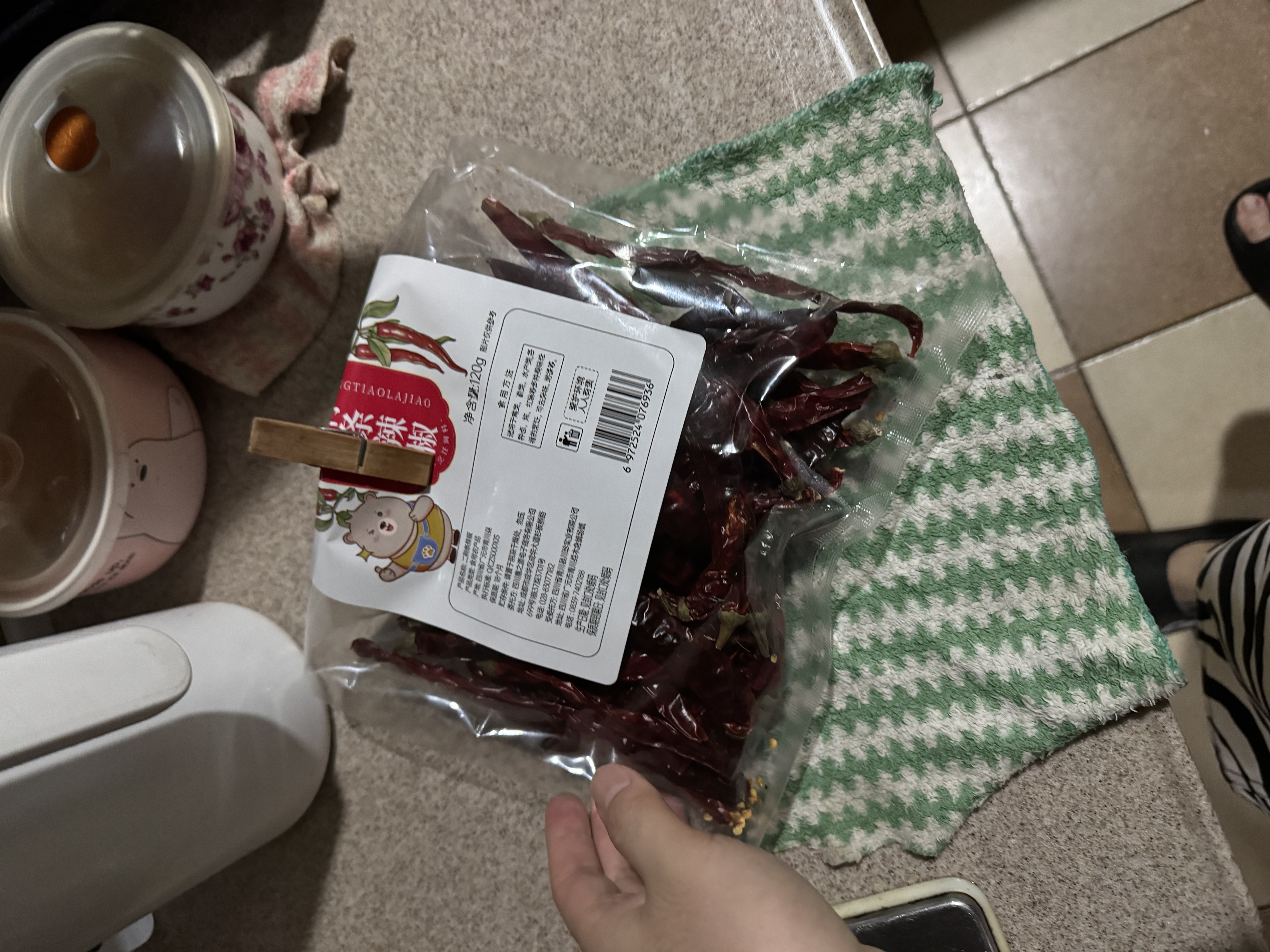 稻稻熊二荆条干辣椒120g【配料干净】香辣长海椒红辣椒干锅火锅川菜调料 实拍图