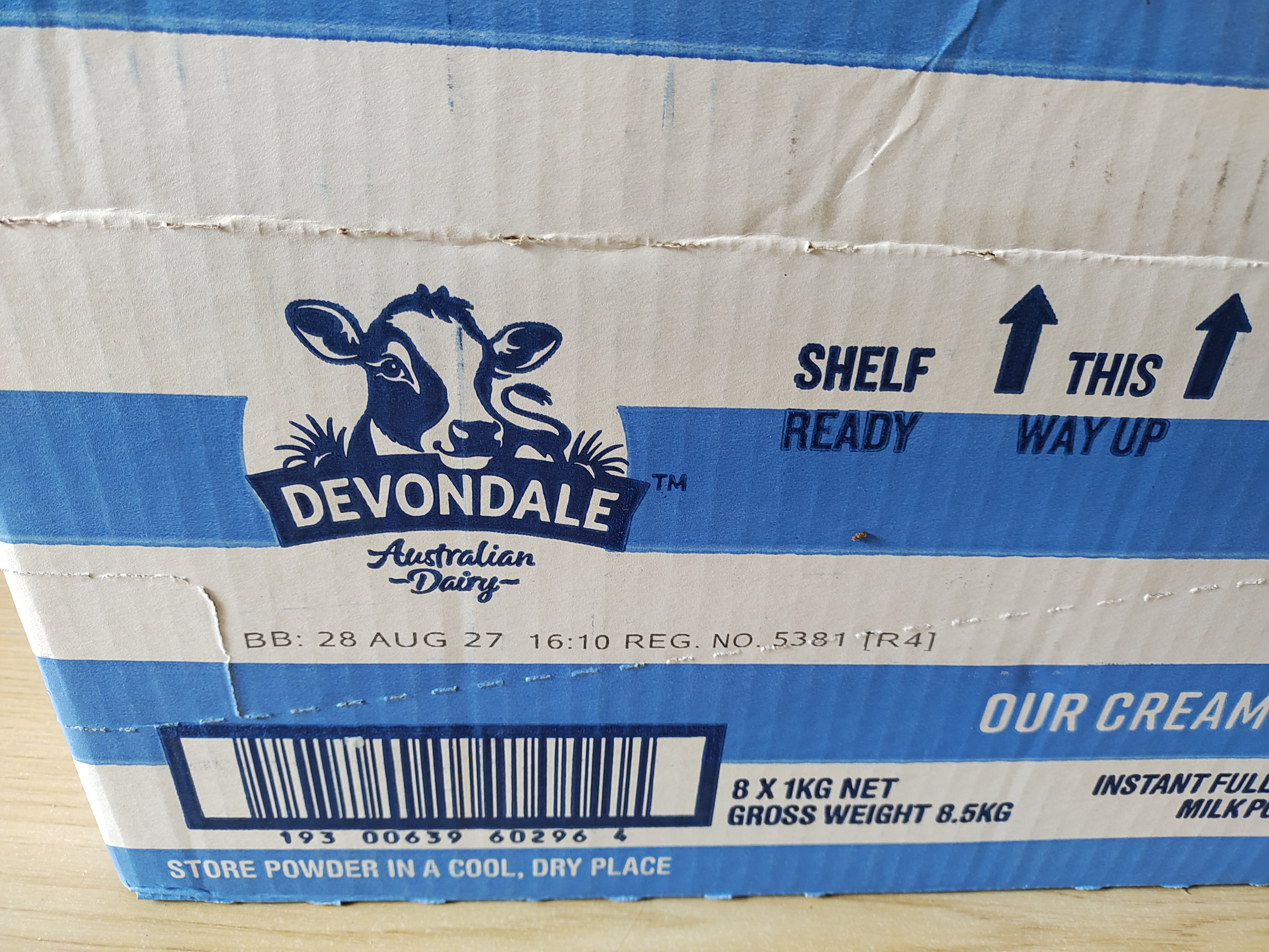 德运（Devondale）澳洲全脂奶粉1kg/袋*3  高钙高蛋白学生成人中老年进口奶粉 实拍图