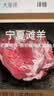 涝河桥 供港宁夏滩羊 国产去骨前腿肉 1斤 真空包装烧烤食材 实拍图