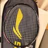 李宁（LI-NING）羽毛球拍雷霆小钢炮黑色全碳素专业进攻型单拍4U已拉线AYPT307-4 实拍图