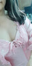 莫代尔新款睡衣女士夏睡裙短袖冰丝连衣裙性感蕾丝薄款家居服大码睡衣女 306款肉色冰丝 2XL 码 推荐140~160斤 实拍图