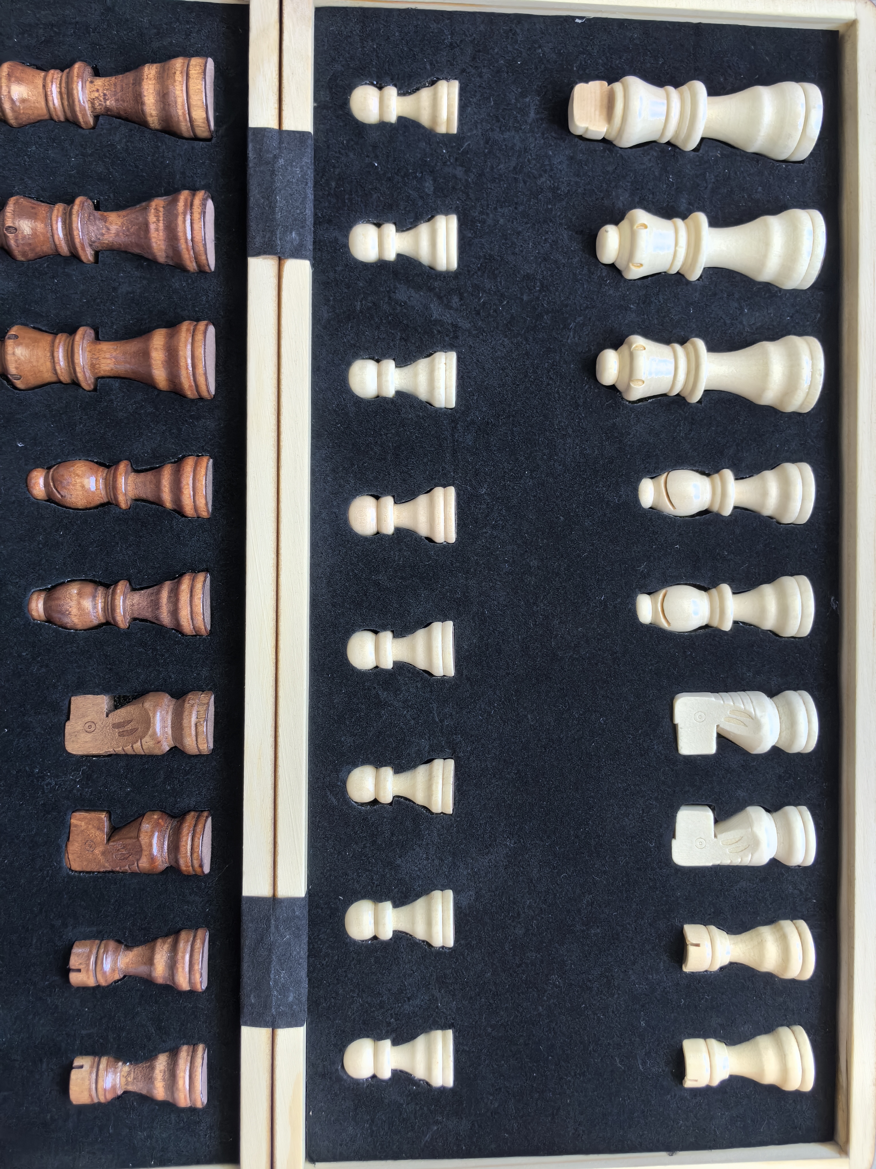 冠小二国际象棋小学生儿童带磁性折叠便携实木棋盘高档chess西洋棋户外 实拍图