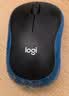 罗技（Logitech）M185鼠标 无线鼠标 办公鼠标 对称鼠标 黑色蓝边 带无线2.4G接收器 实拍图