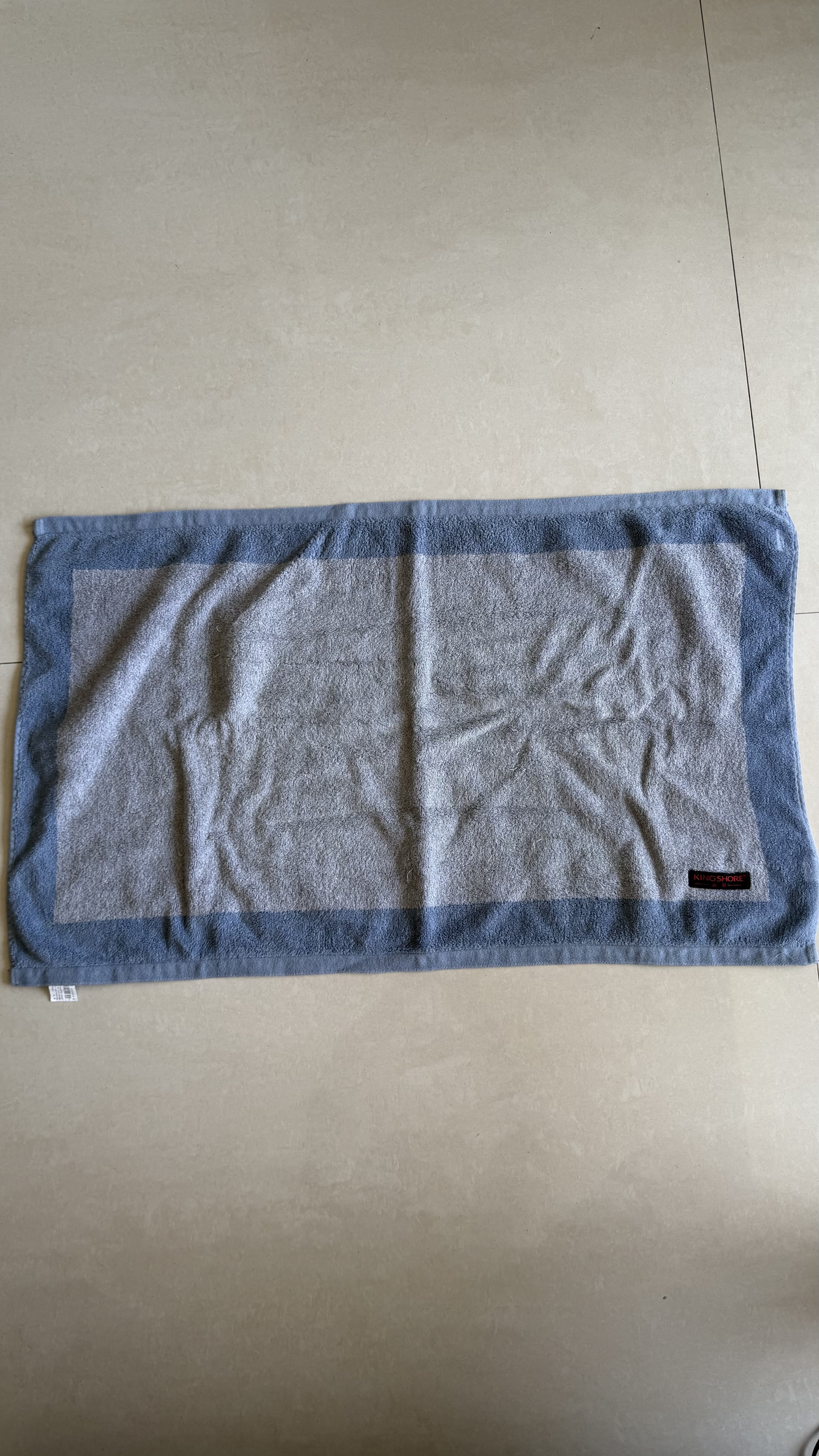 金号 A类纯棉枕巾加大加厚枕头巾 一对2条装  170g/条   52*80cm 实拍图