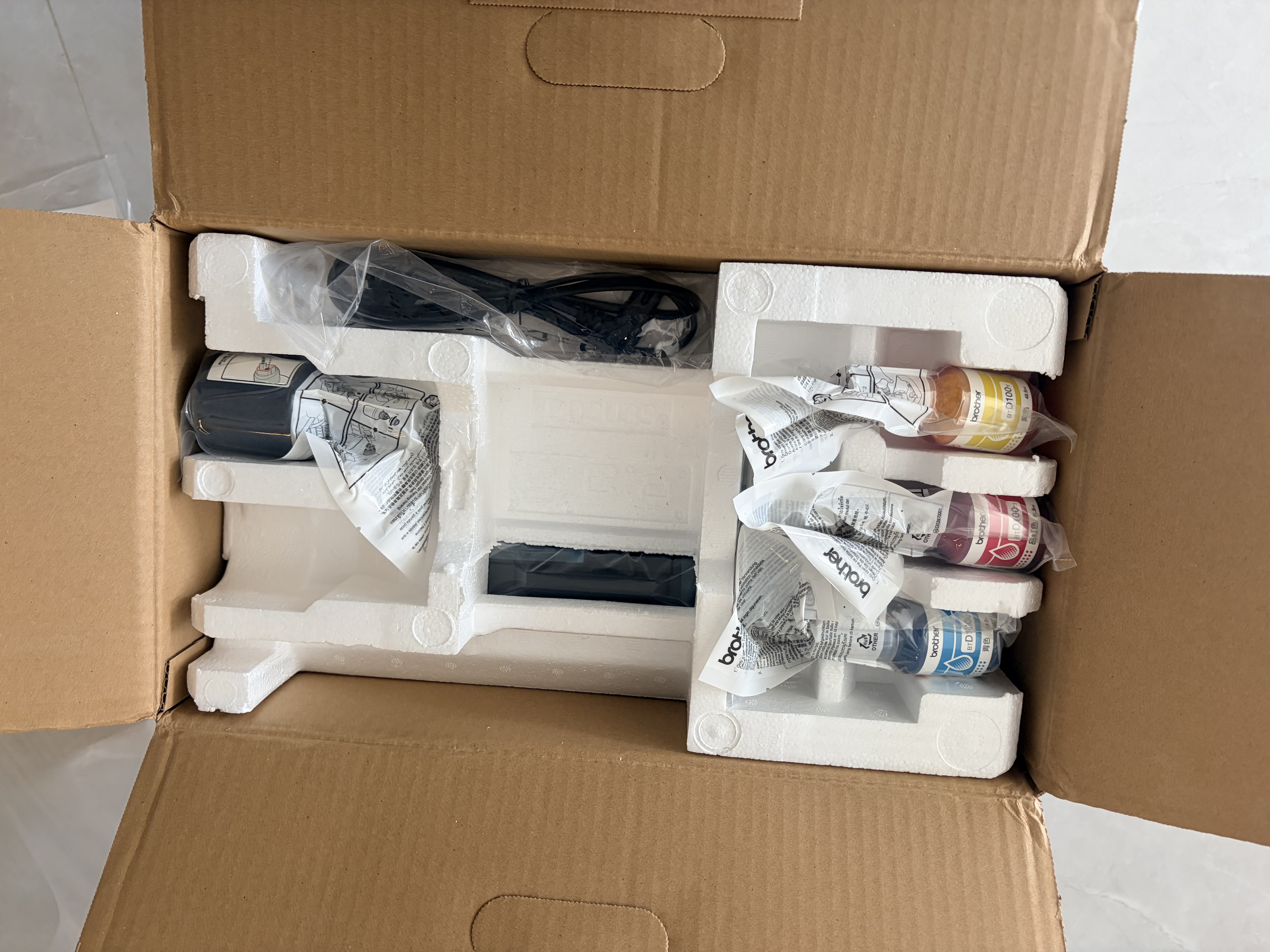 兄弟DCP-T735DW家用学习彩色打印机墨仓喷墨机725升级新款（无线云双面打印打印复印扫描一体机） 实拍图