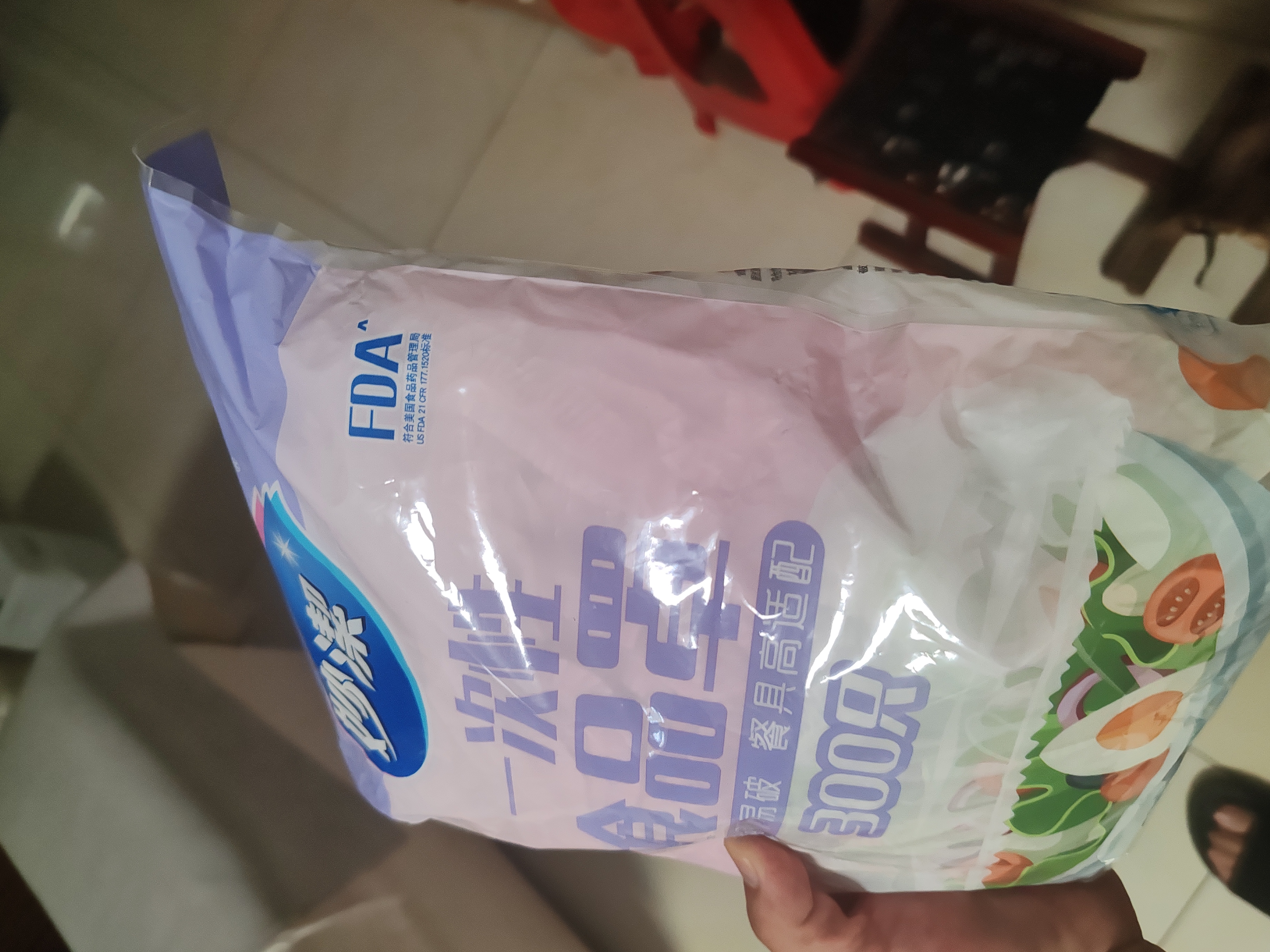 妙洁 保鲜罩 300只 一次性食品级保鲜膜套 强韧不易破 餐具高适配 实拍图