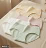 京舒然【新疆棉】50S嘟嘟棉10A抗菌蚕丝裆中腰女生三角内裤 【中腰】 M 实拍图