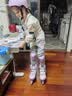 斯威（SWAY）斯威轮滑鞋儿童溜冰鞋男女童初学套装可调直排轮闪光滑冰旱冰鞋 实拍图