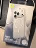 蓝猩先生【亲肤磁吸】适用苹果18Promax手机壳 iPhone17promax保护壳精孔AI按键橙标防滑防摔保护套 灰白 实拍图