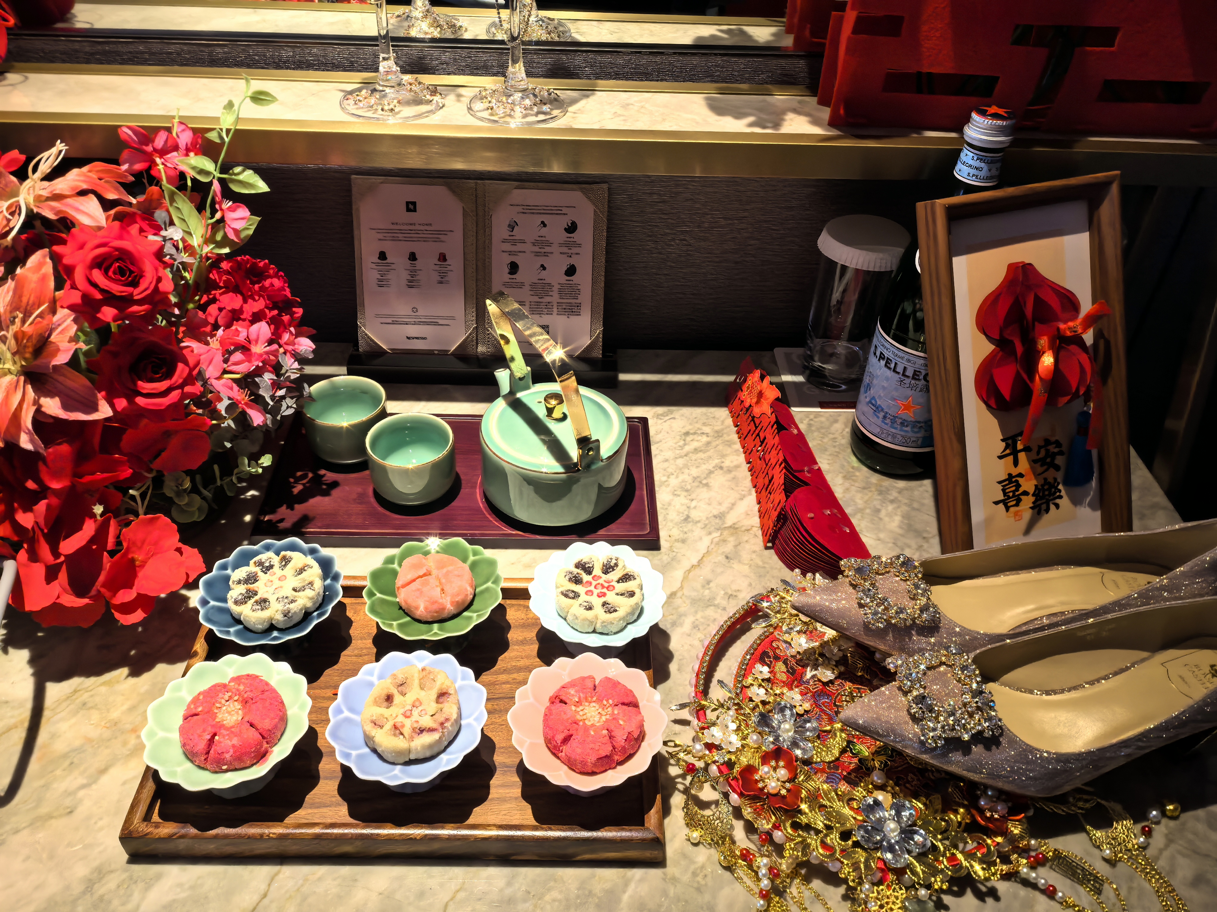 bledilait婚房门上装饰婚礼场景布置房门卧室门喜字装饰结婚房间用装扮套装 实拍图