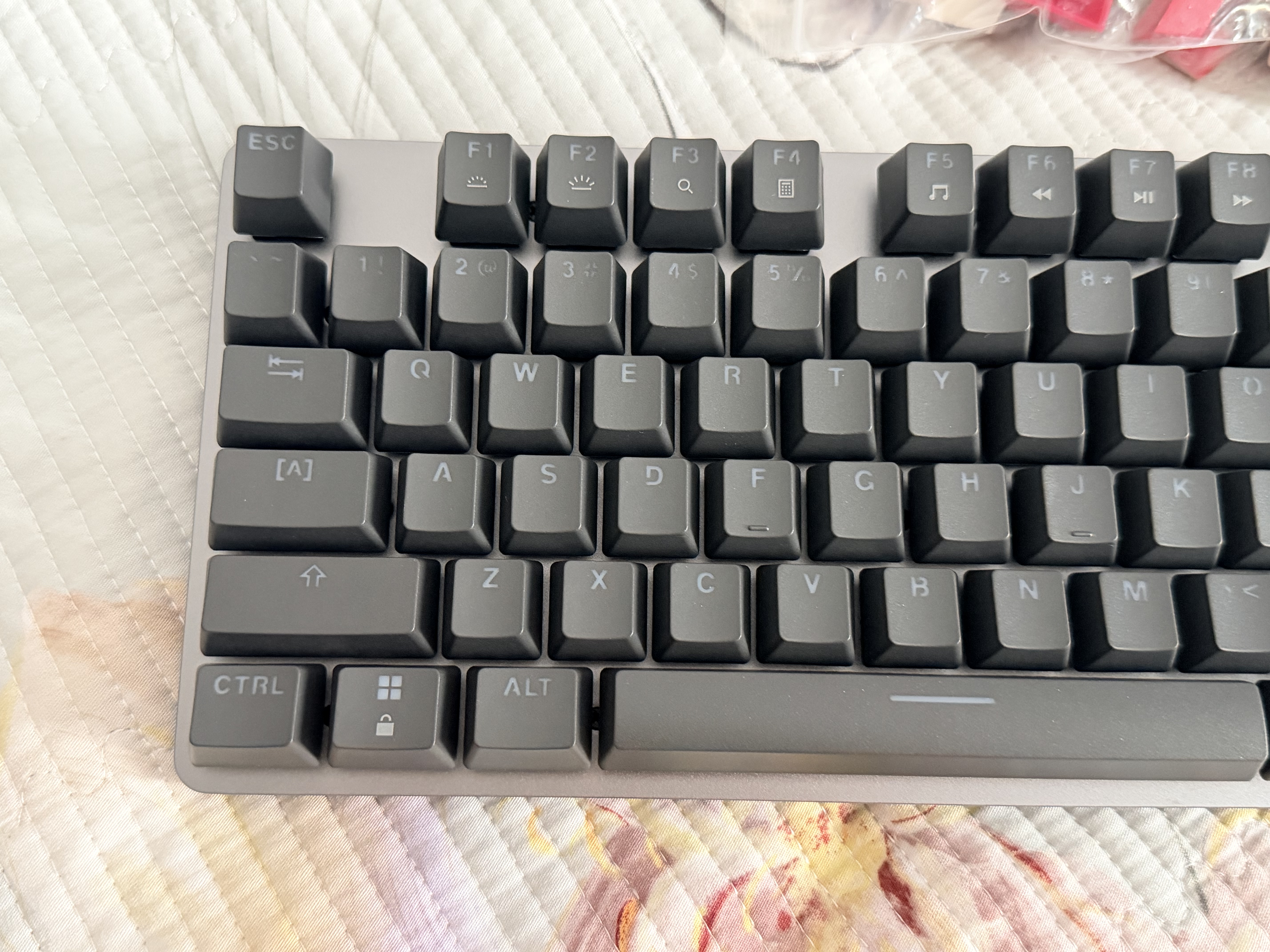 罗技（Logitech） K845机械键盘 有线游戏键盘 办公键盘 电竞电脑办公全尺寸发光 DIY键帽电竞吃鸡节日礼物 K845青轴+水管工键帽 实拍图