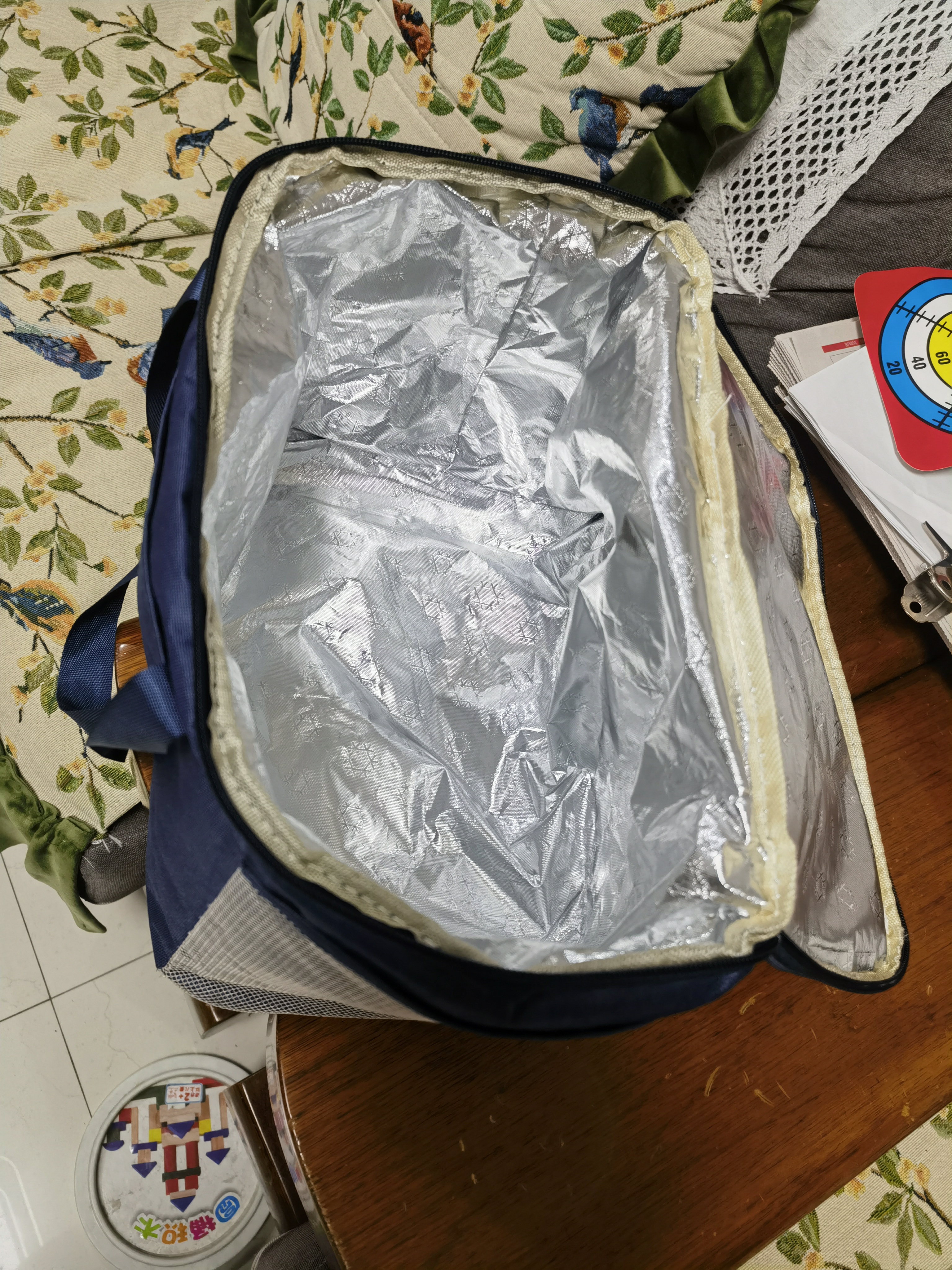 八海鸟保温袋饭盒袋手提饭盒包收纳袋保冷保温箱便携加厚上班族带饭袋 实拍图
