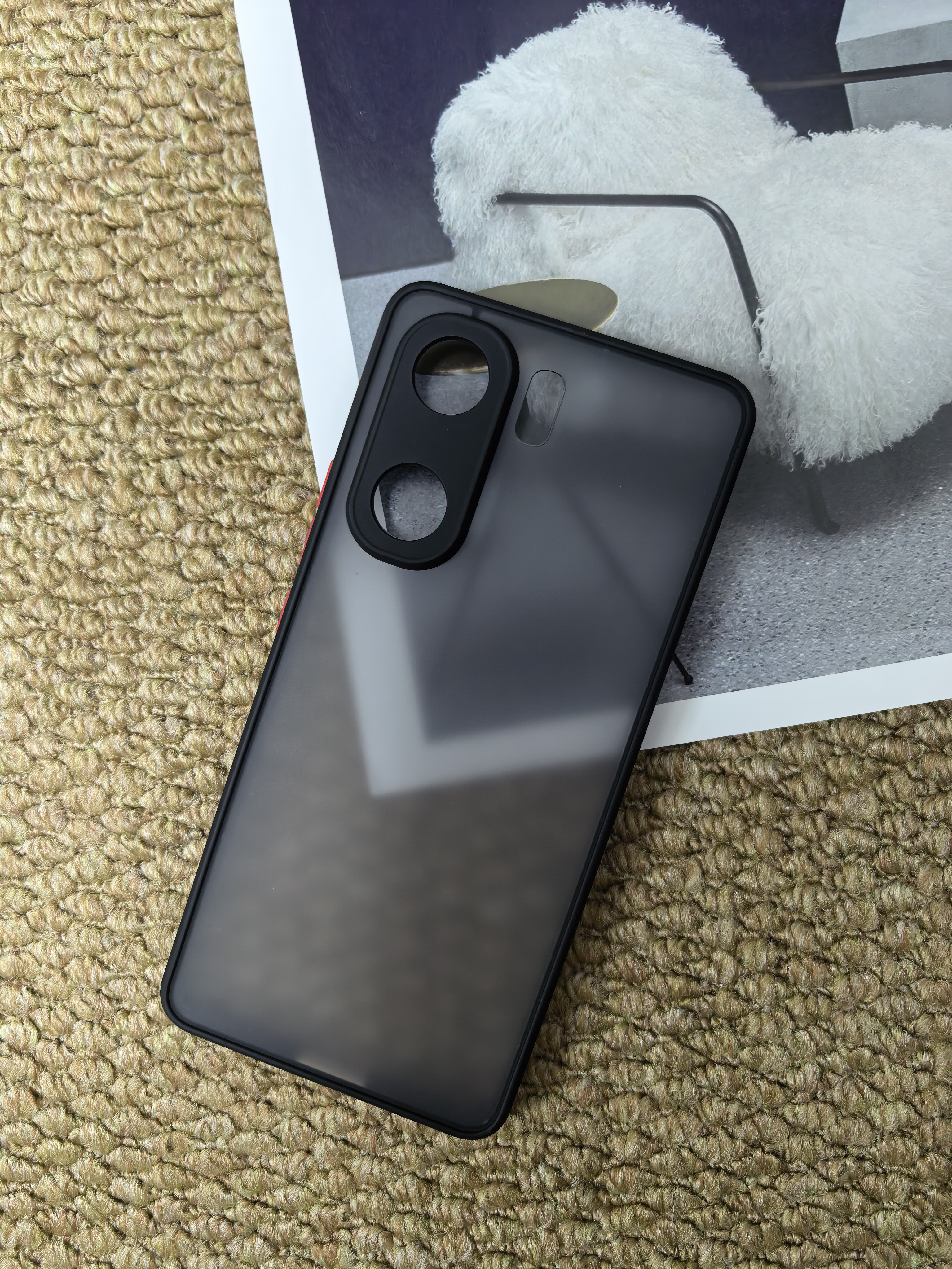 阿木木适用vivo iQOO Neo9/Pro/spro/pro+超薄手机壳V2339A防摔保护壳套磨砂撞色网红防指纹高档男女全包 实拍图
