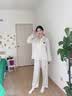 LULU CARTER蔡徐坤同款真丝睡衣男女情侣款秋冬季高端桑蚕丝家居服条纹礼盒装 黑色条纹男款-长袖长裤 【现货秒发】 L 【建议100-120斤】 实拍图