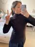 猫人【德绒羊毛】高领打底衫女春季保暖针织毛衣长袖内搭T恤衫上衣 实拍图