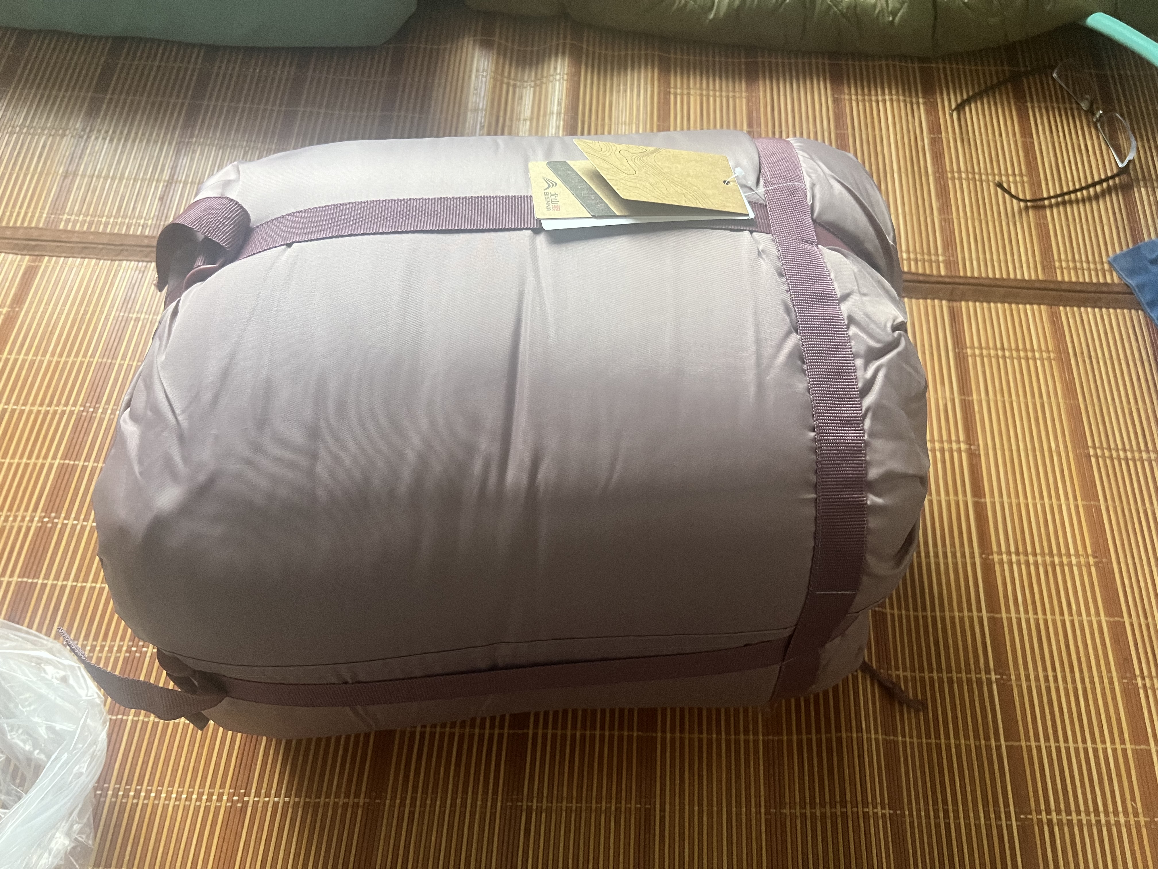 北山狼 加绒睡袋冬季加厚防寒 便携式单人睡袋户外成人保暖 3.0kg鸢尾紫【带收纳袋+植绒枕】 实拍图