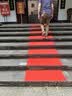 豪思克普PVC镂空防滑地垫 0.9米*2米*4.5mm厚红色排水防滑耐磨刮泥室外地垫可裁剪 实拍图