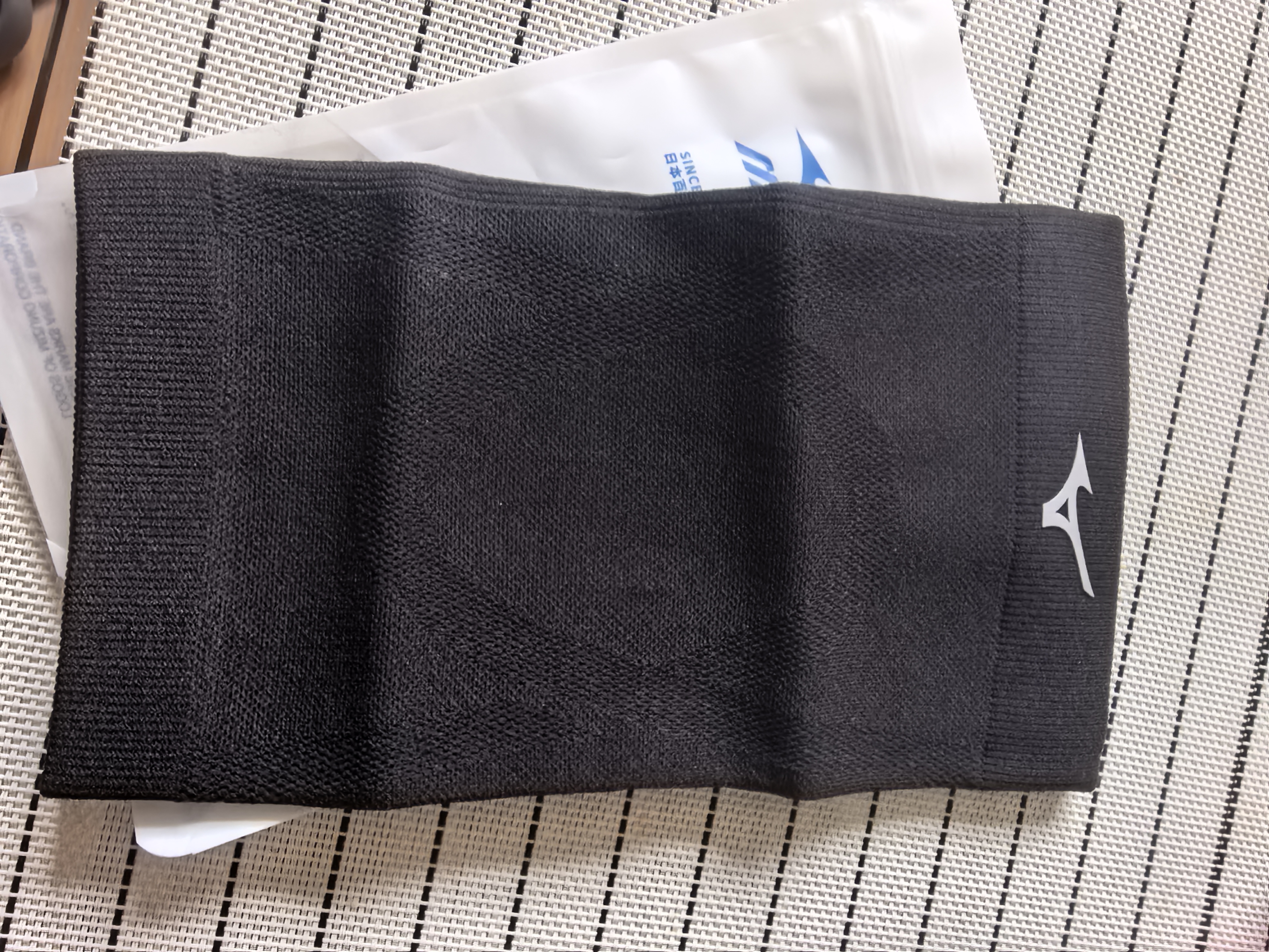 美津浓（MIZUNO）护膝保暖膝盖轻薄运动男女中老年关节炎老寒腿空调防寒用L单只黑 实拍图