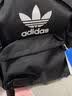 adidas休闲日常通勤运动双肩背包学生书包开学男女阿迪达斯三叶草   黑色/白   NS(均码) 实拍图