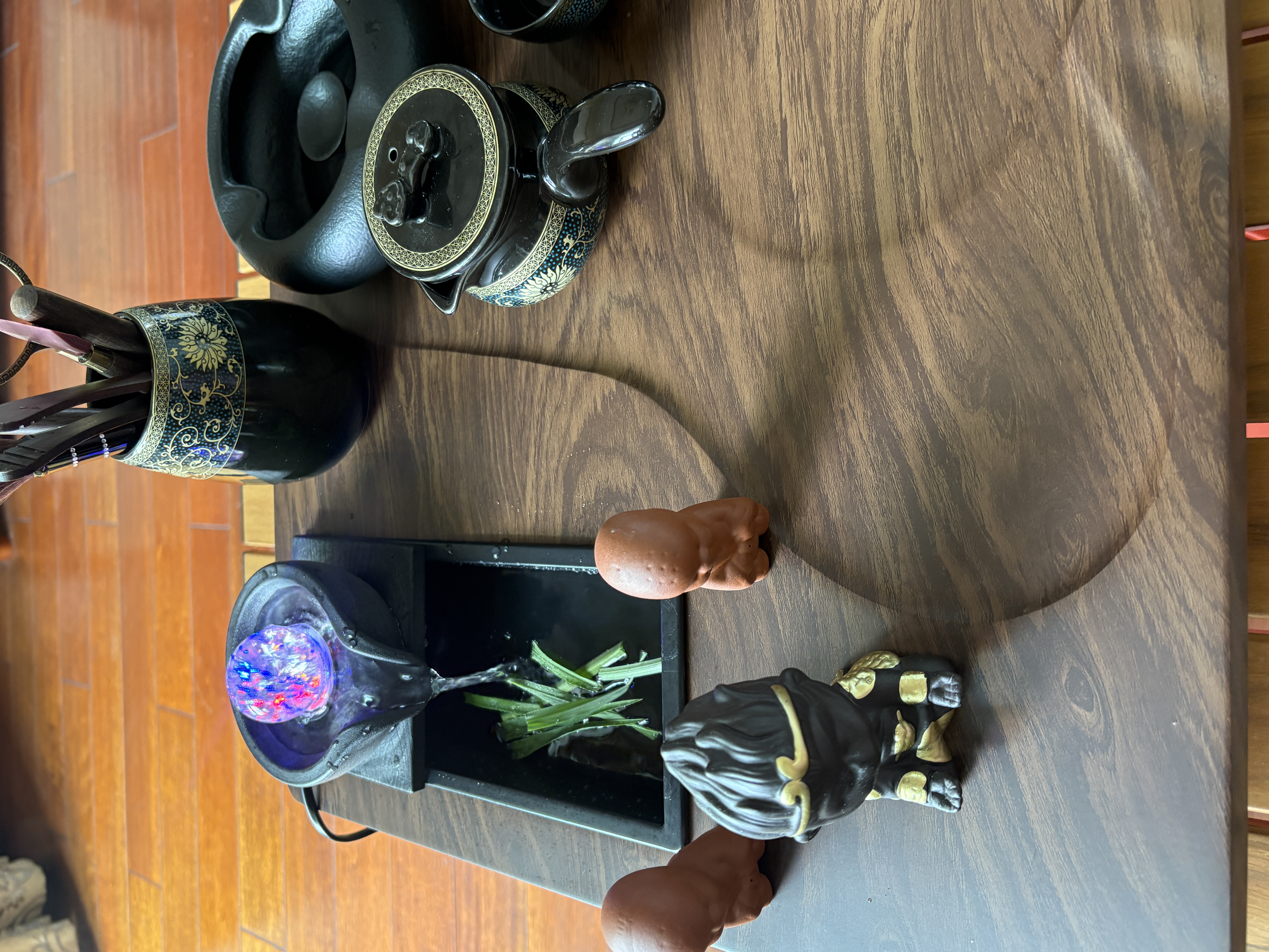 原和功夫茶具套装家用整套自动烧水一体茶盘茶杯茶壶办公会客现代茶台 实拍图