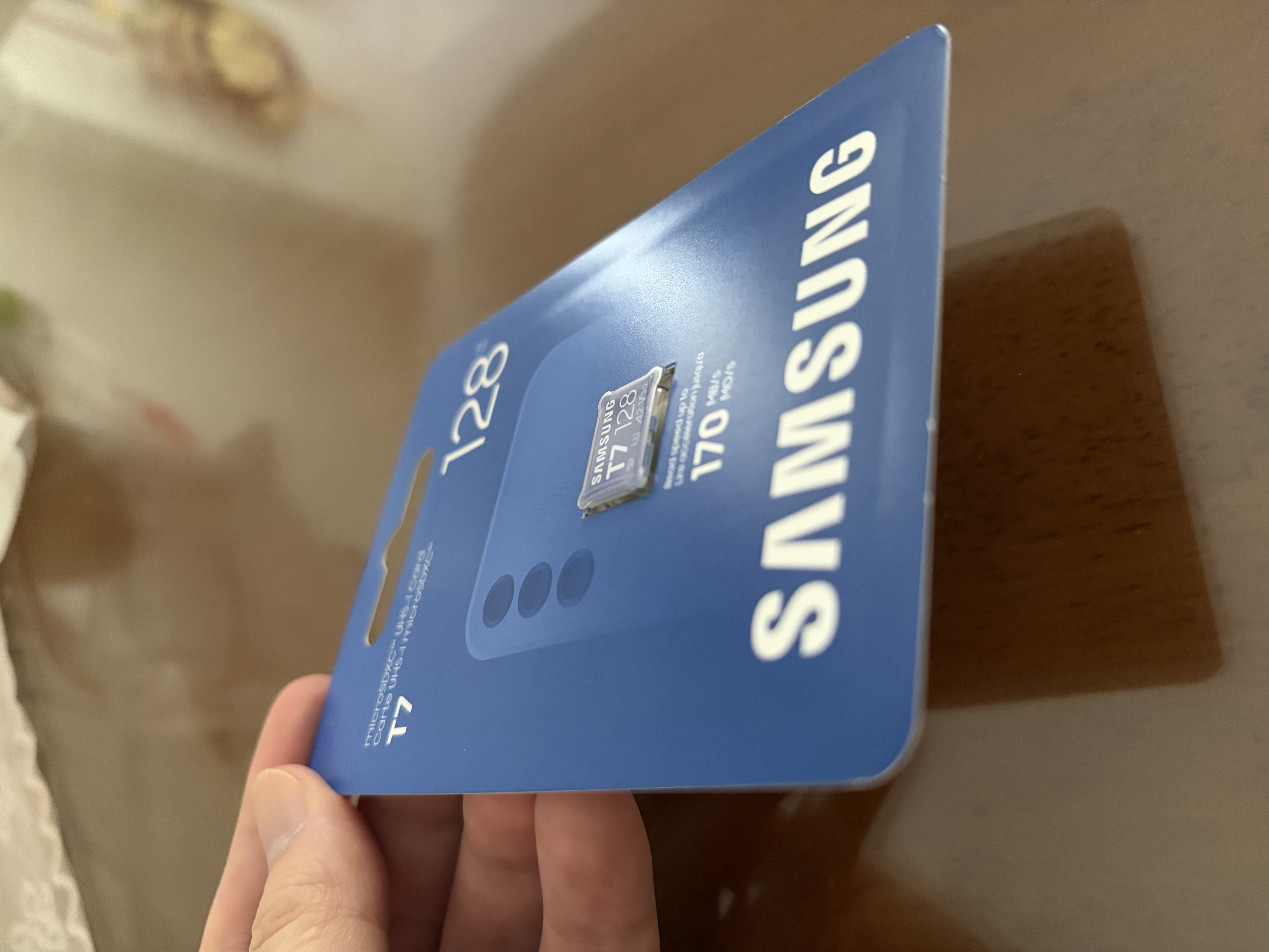 三星（SAMSUNG）128GB TF(MicroSD)内存卡T7 适配运动相机Pocket监控行车记录仪耐久卡 支持4K视频 读170MB/s 实拍图