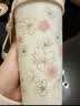 格米（germ）纯钛保温杯女士双饮吸管咖啡杯礼盒水杯女神送礼物杯子500ML樱花 实拍图