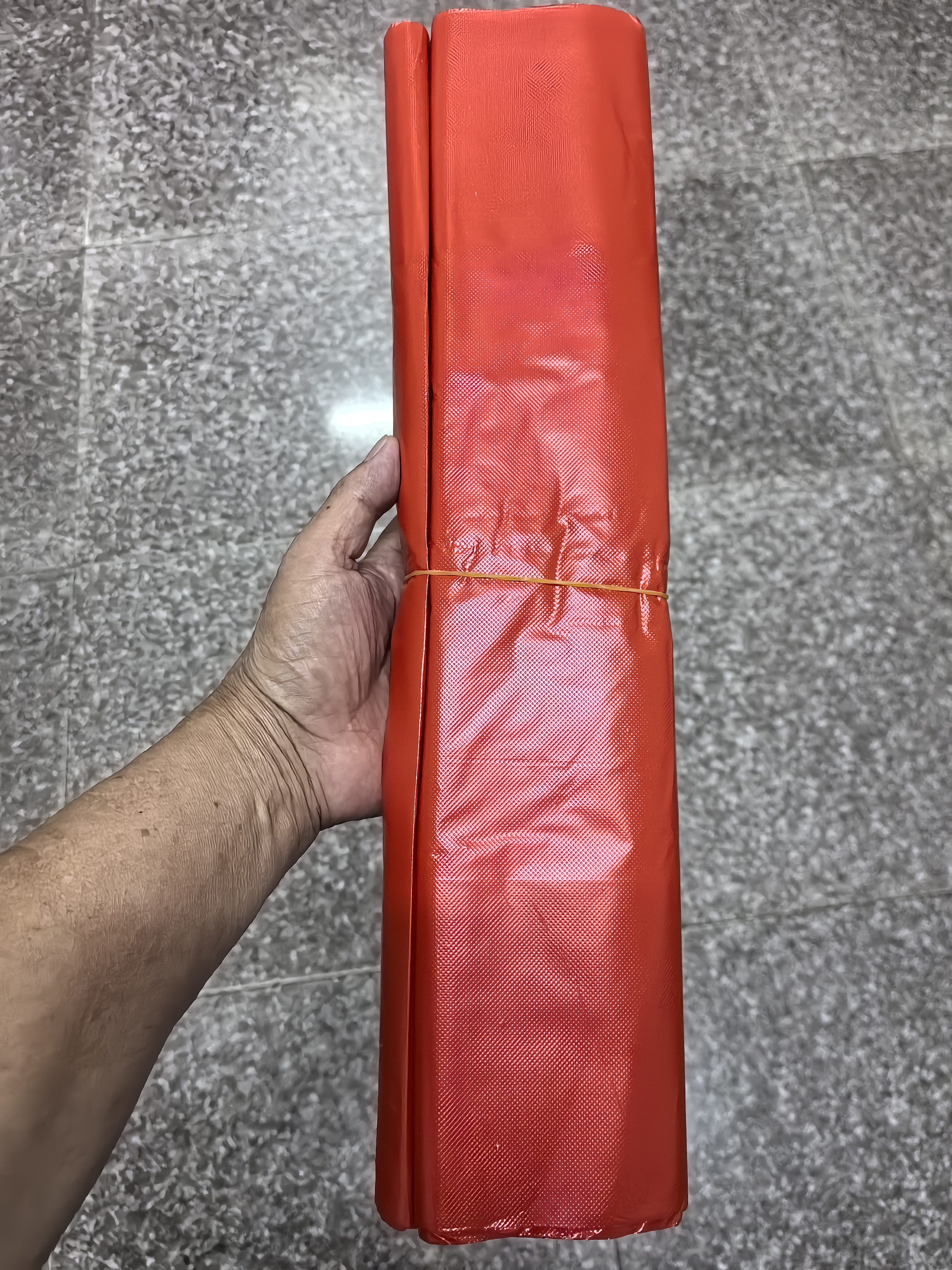 简爱生活加厚红色PE背心袋手提分装打包袋保鲜袋收纳马夹袋45*63cm100只装 实拍图