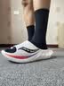 SAUCONY索康尼摇篮Cradle 2夏季运动拖鞋男女沙滩鞋防滑耐磨外穿凉拖鞋 白黑-2 42 实拍图