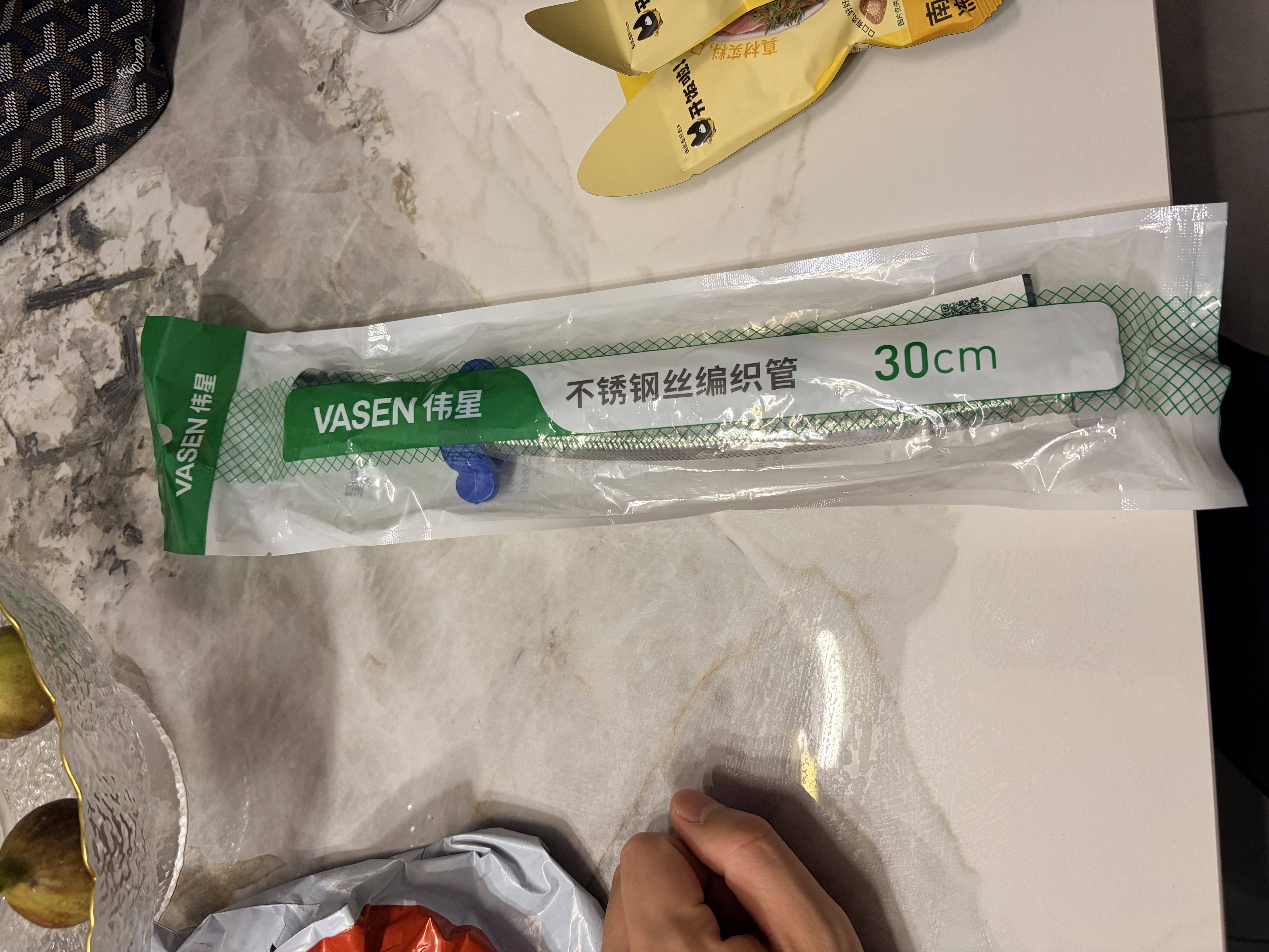 伟星编织管进水软管30厘米 304不锈钢4分马桶电热水器单冷龙头用1006 实拍图