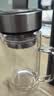 京东京造 茶杯 双层玻璃茶水分离泡茶咖啡杯子带把手大容量500ml 实拍图