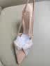 CHARLES&KEITH缎面蝴蝶结尖头高跟凉鞋女生日礼物送女友CK1-60361556 Light Pink浅粉色 37 实拍图