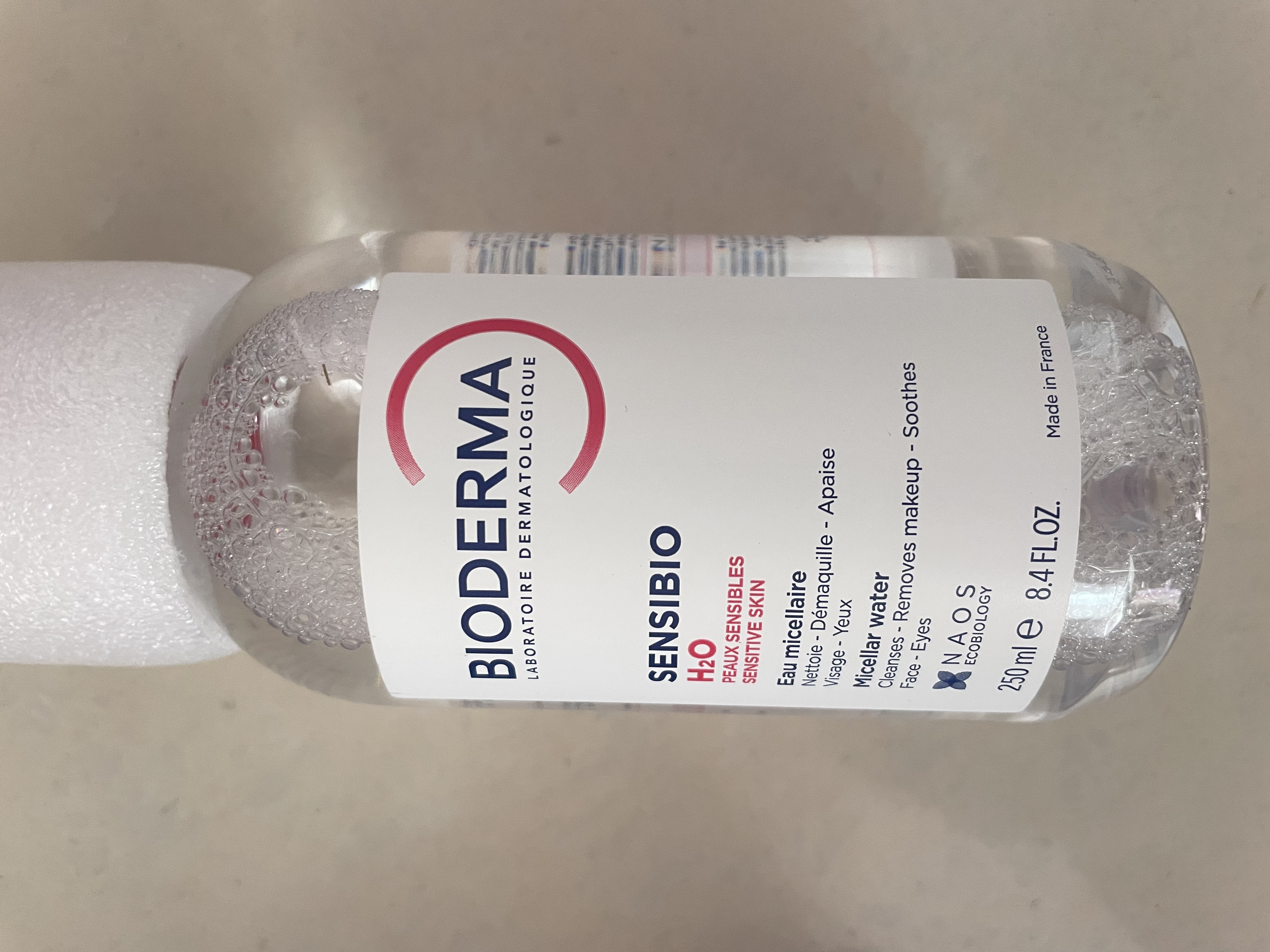 贝德玛（BIODERMA）粉水敏感肌洗卸温和不伤肤卸妆水250ml 实拍图