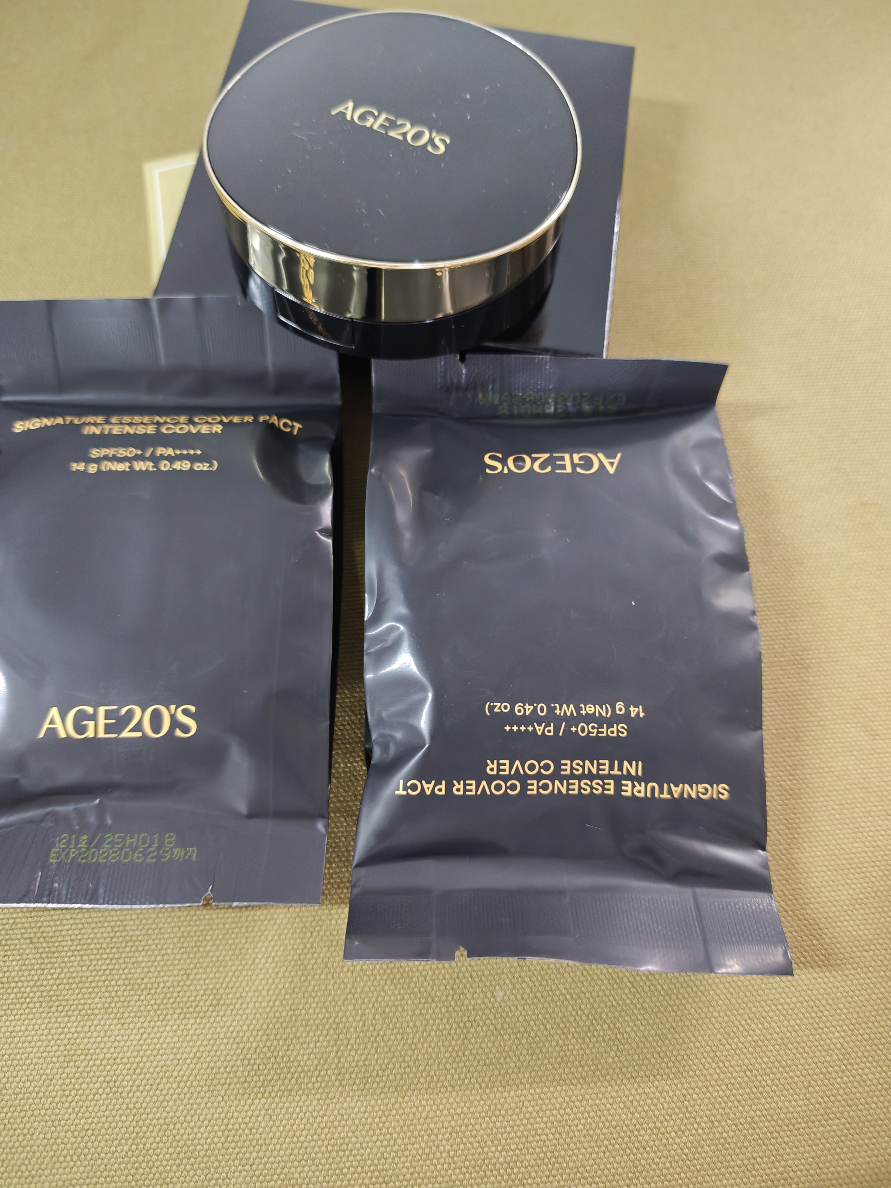 爱敬AGE20'S三色黑金气垫21号浅米色SPF50+ 14g/只*2 生日礼物送女友 实拍图