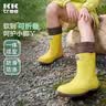 Kocotreekk树儿童雨鞋防滑轻便男女孩长筒靴宝宝雨靴小学生上学专用水鞋 实拍图