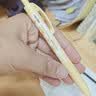 得力（deli）【开学必备】黄油小熊0.5mm/HB学生儿童随心握自动铅笔活动铅笔套装 (1笔 1铅芯)HY023 实拍图