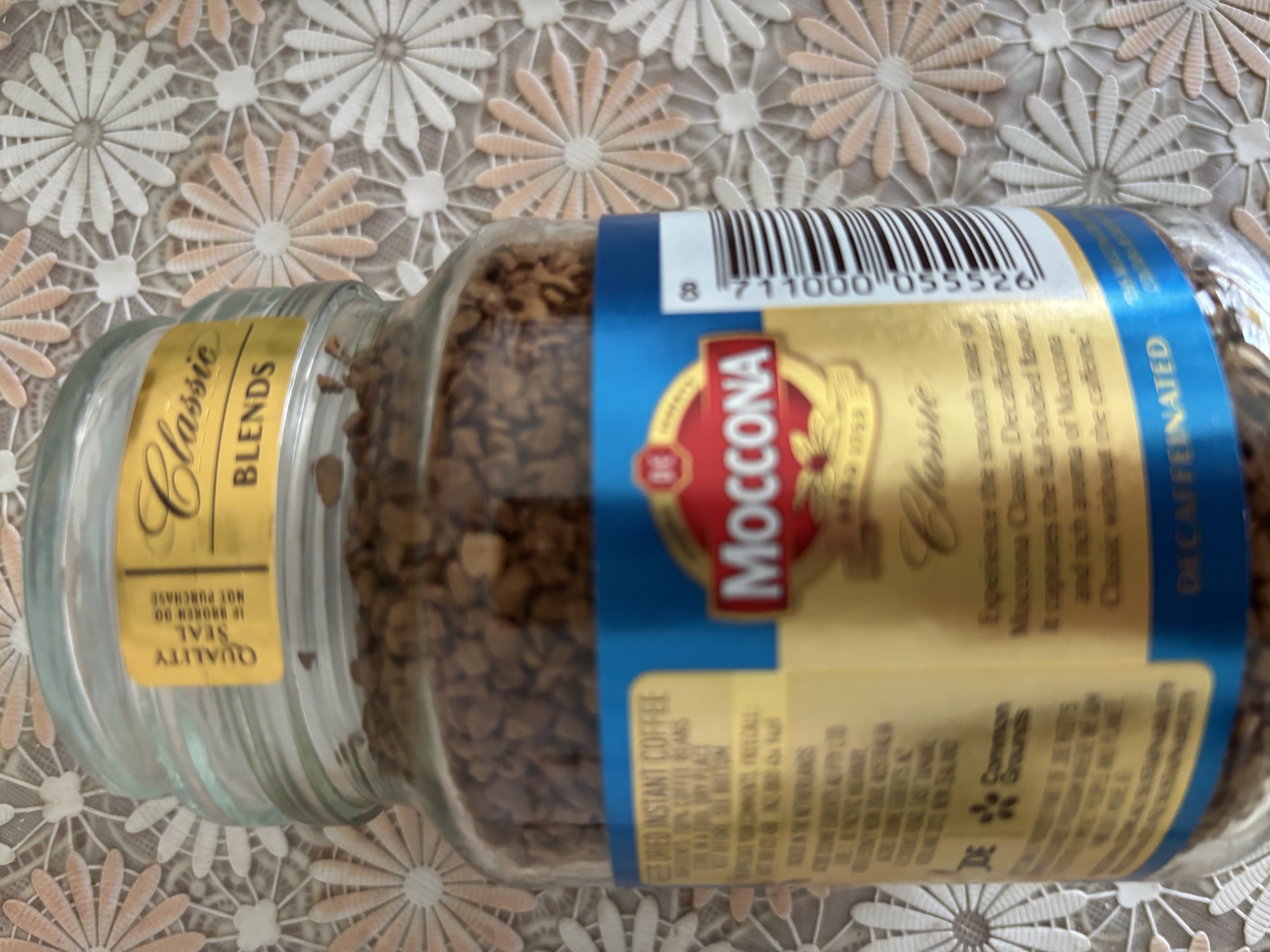 摩可纳（Moccona）荷兰原装进口 经典5号低咖啡因中烘速溶冻干黑咖啡100g中秋礼盒 实拍图