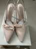 CHARLES&KEITH缎面蝴蝶结尖头高跟凉鞋女生日礼物送女友CK1-60361556 Light Pink浅粉色 36 实拍图