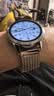 竞技者适于华为手表watch4/Pro表带watch3pro/GT5/GT6/GT7磁吸钛金属合金手表带男款高级46/48 【钛金色】编织链式22mm通用 实拍图