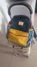 SHUKIKU经典拼色儿童书包幼儿园双肩包1-3年级小学生背包 蓝椰芒果 M 实拍图