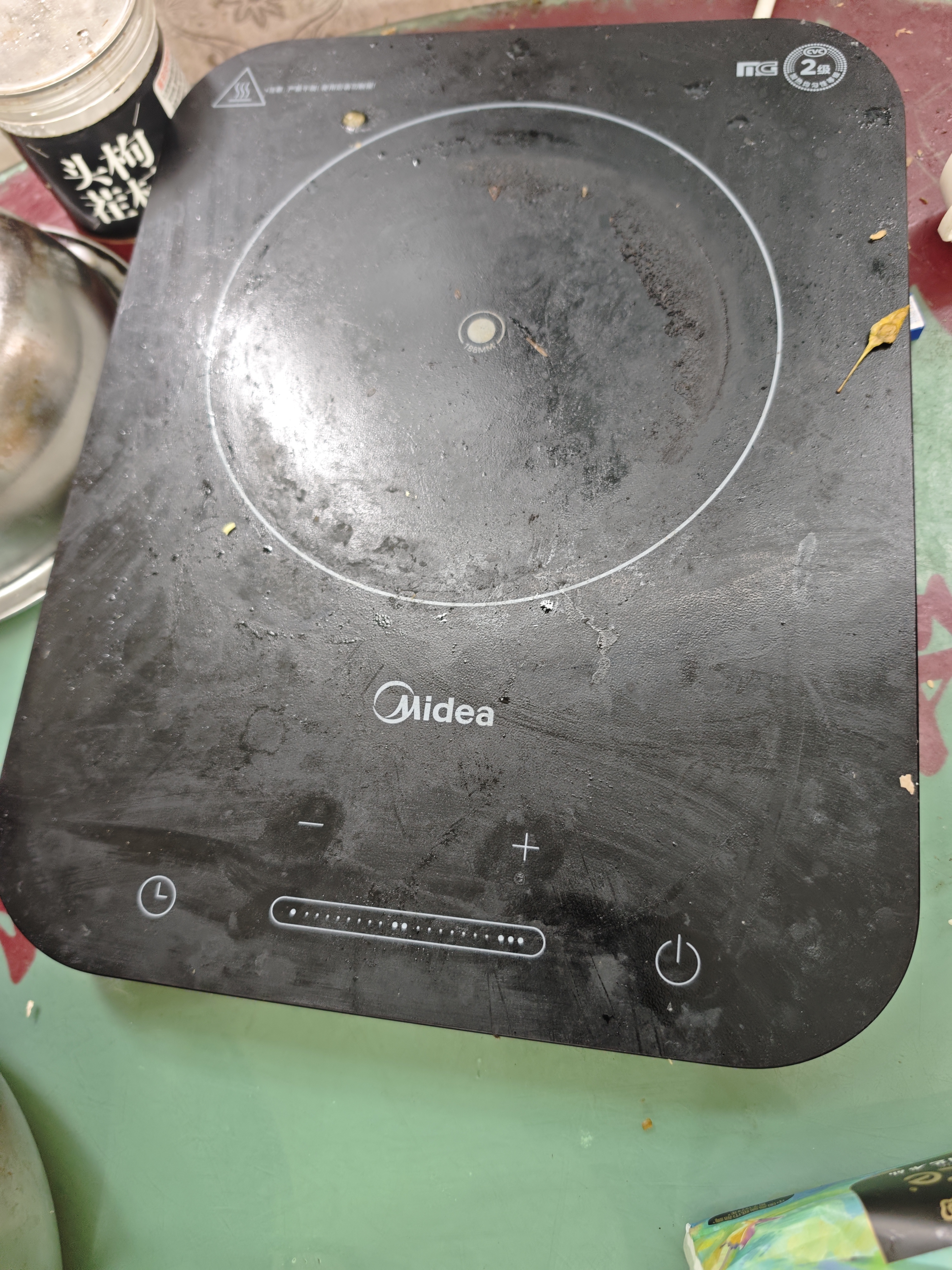 美的（Midea）家用电磁炉大火力隐藏风机4D防水匀火智能火锅2200W猛火电磁灶CCL2203【配汤锅+炒锅】 实拍图