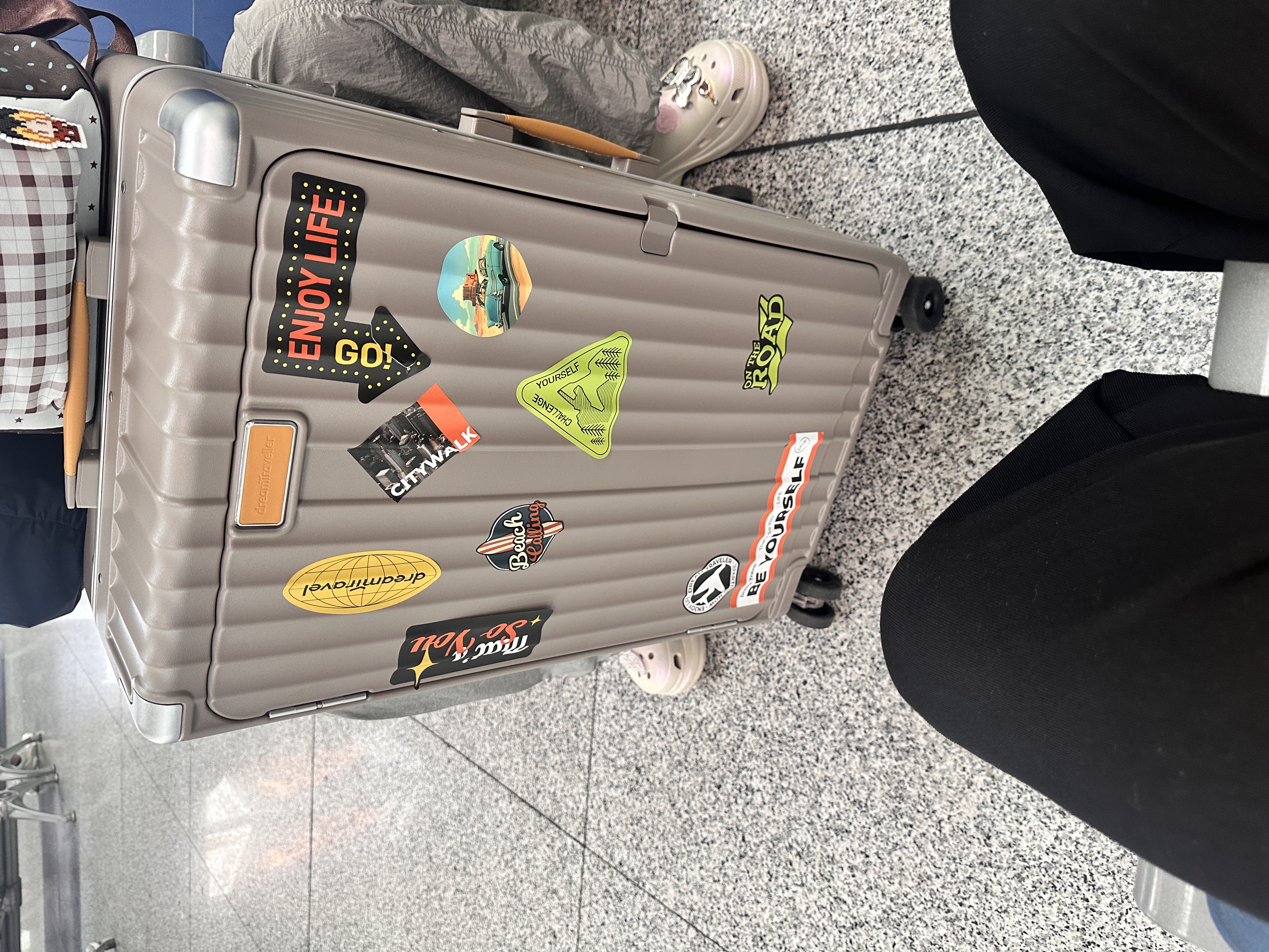 梦旅者（Dream traveller）大容量行李箱万向轮多功能拉杆箱侧开盖旅行箱男女 26英寸暖灰色 实拍图