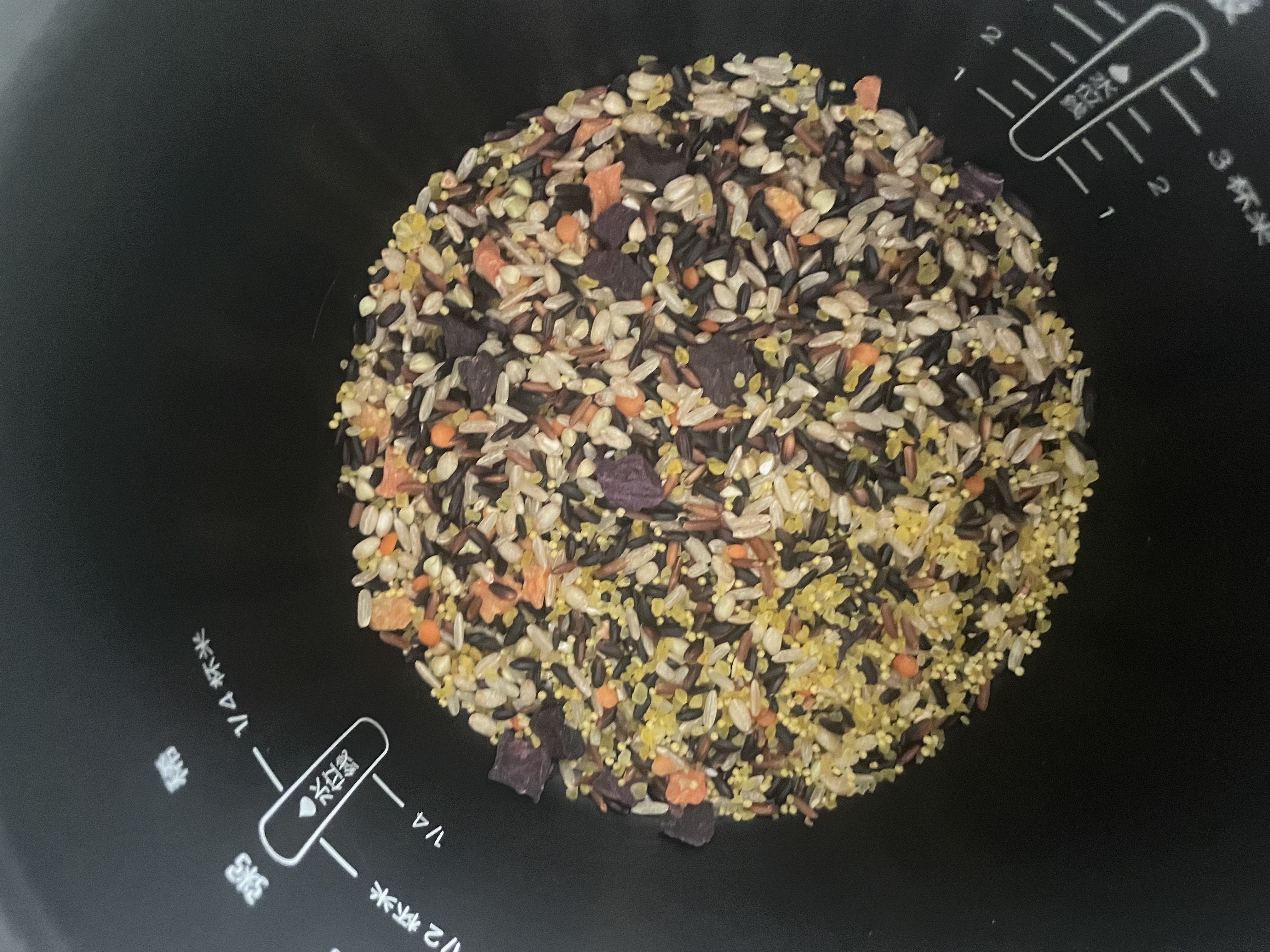 十月稻田 低脂肪全谷物杂粮饭2.5kg 糙米 小米 玉米碴 红薯紫薯 杂粮粥料 实拍图