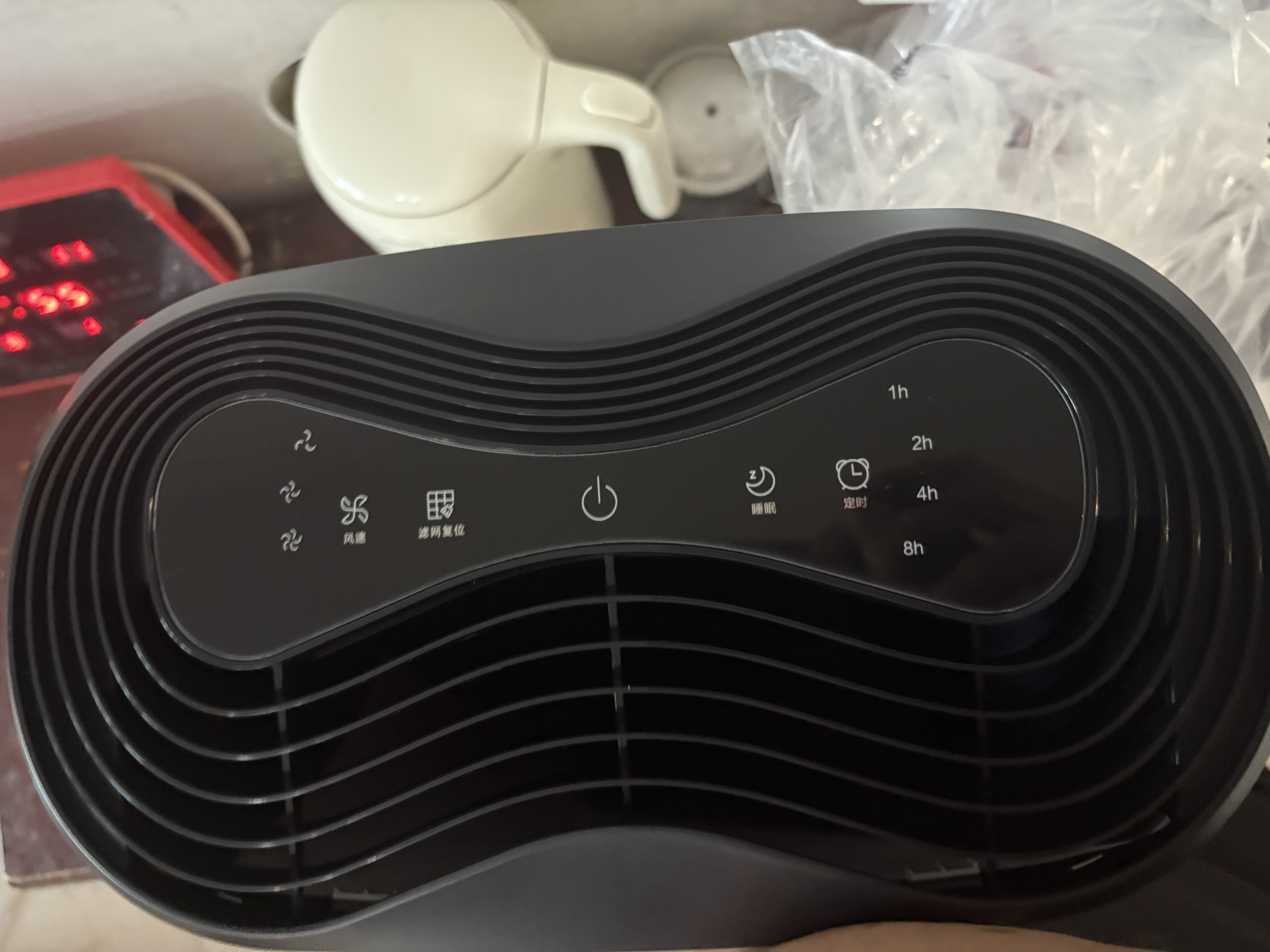 海尔（Haier）空气净化器家用卧室除醛小户型租房党办公室二手烟除味除烟除甲醛超薄卡片机H-Slim 实拍图