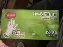 美丽雅  一次性手套食品用升级加厚200只 盒装抽取pe手套厨房餐饮家务 实拍图