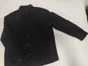 太平鸟男装 新中式轻薄羽绒服男冬季黑色衬衫保暖外套 黑色 第二批 L 实拍图