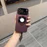 路杰森适用苹果18ProMax手机壳磁吸壳iPhone17promax散热镜头全包15防摔支架16大视窗13p高级ip14男女12 【勃艮红】Magsafe磁吸-自带镜头膜-不沾指纹 苹果18 Pro 实拍图
