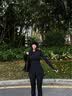 VICTORIATOURIST跑步速干运动套装女瑜伽服健身训练服假两件长裤遮肉显瘦宽松百搭 实拍图