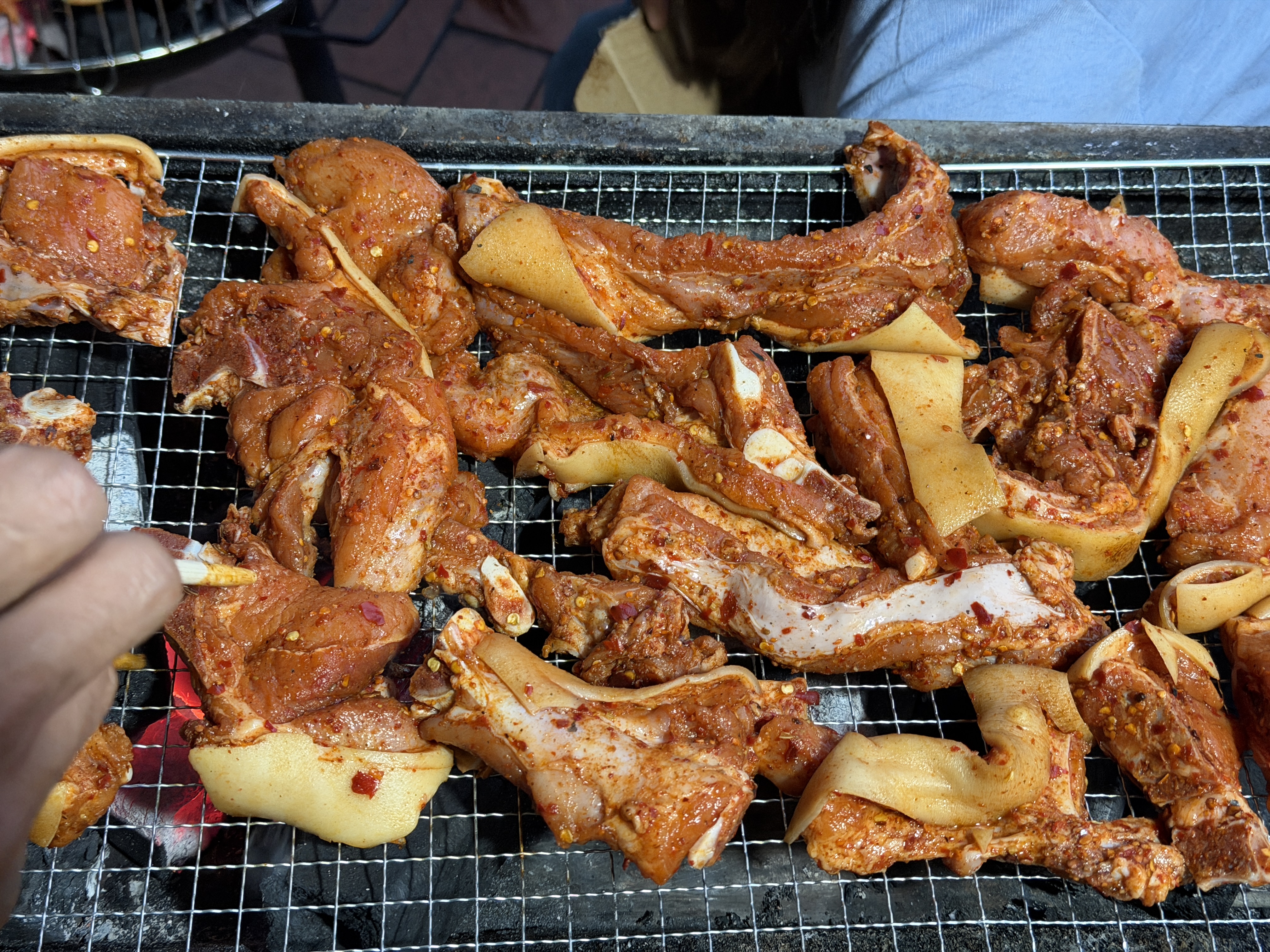 宜时代烧烤网长方形圆形烤肉网格加厚烤网家用冷却网烤箱烘焙烧烤工具 食品级烤网70x30cm 实拍图