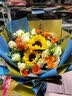 艾斯维娜鲜花速递向日葵混搭花束生日礼物全国同城配送 向日葵香槟韩式花束 实拍图