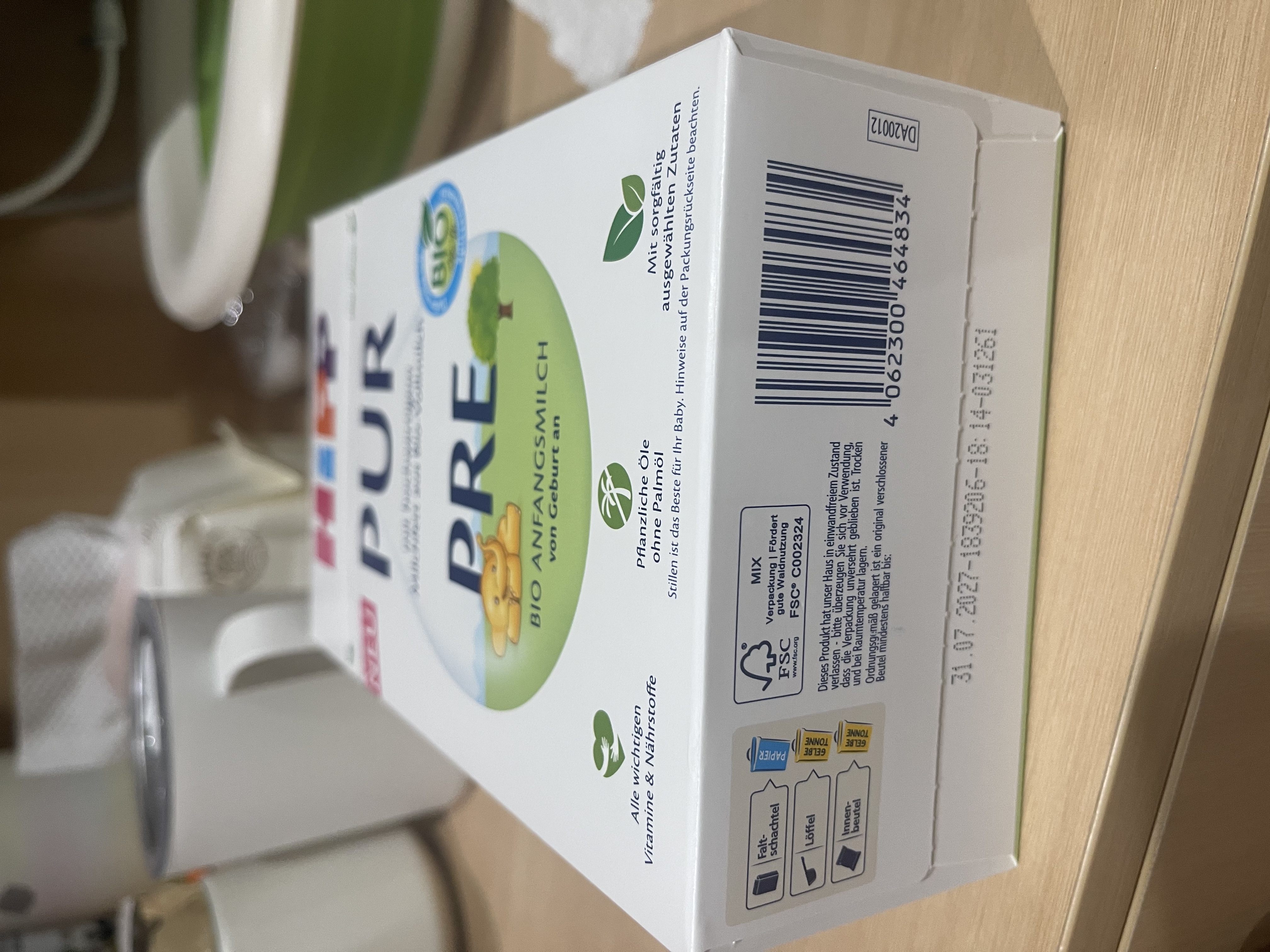 喜宝（HiPP）欧盟有机奶粉德国至纯版 Pre段 500g 原生乳脂高营养 全脂更扛饿 实拍图
